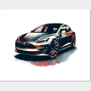 Tesla Model S Posters and Art